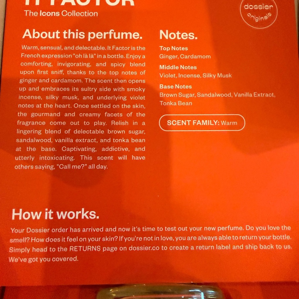 Dossier 'It Factor' Perfume - Picture 2 of 3